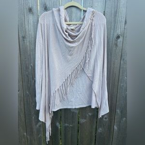 Open front Light Pink Sweater